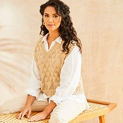 Rowan Mode collection six  - Bone Vest