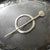Jul Midcentury Modern Circle shawl pin with stick