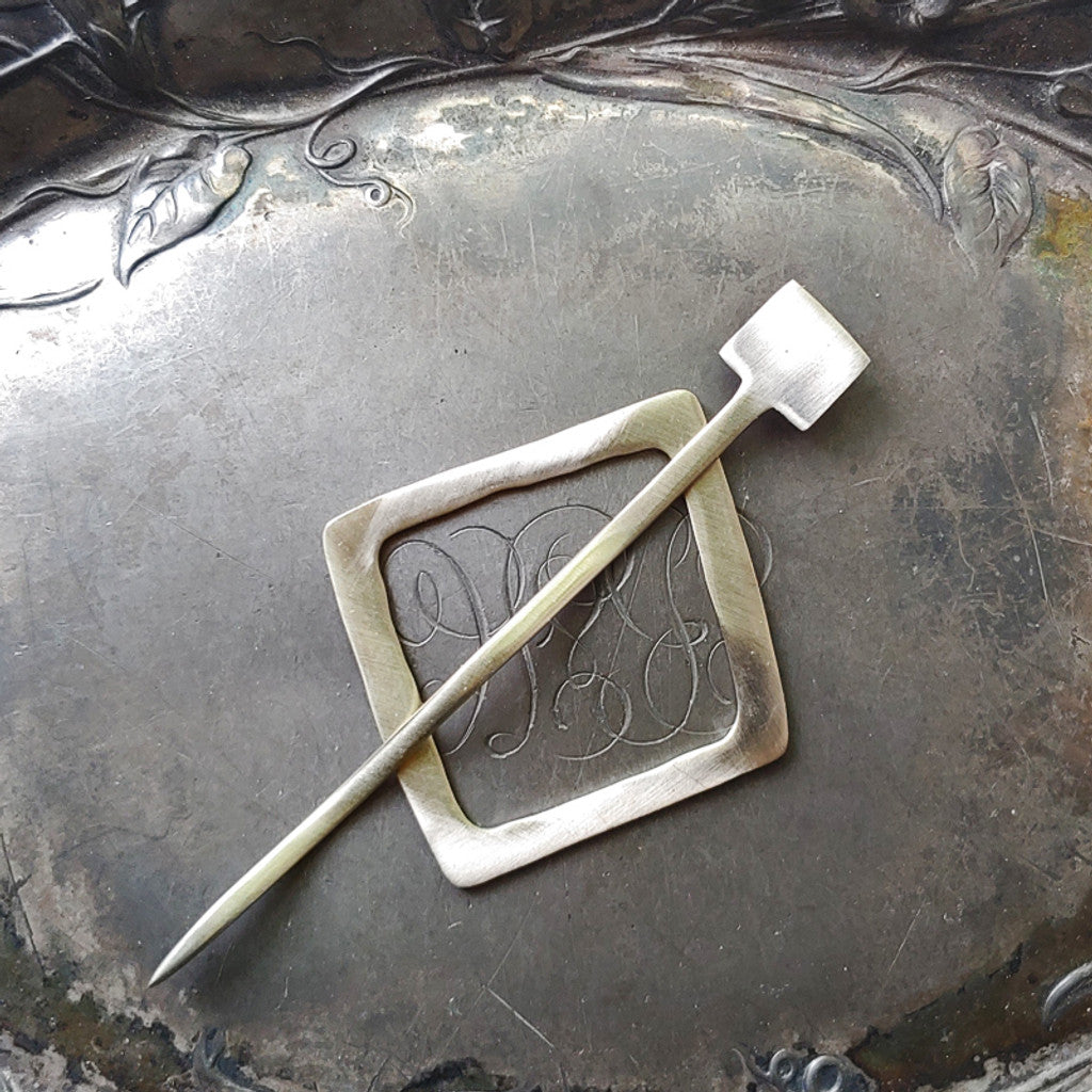 Jul midcentury modern shawl pin with stick