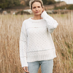 Rowan Four Seasons Collection March Eyelet sweater
