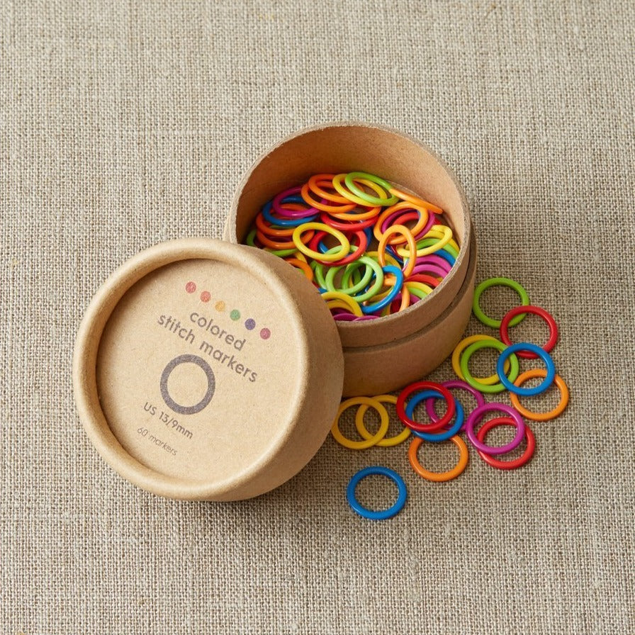 Cocoknits Colored Ring Stitch Markers --Large