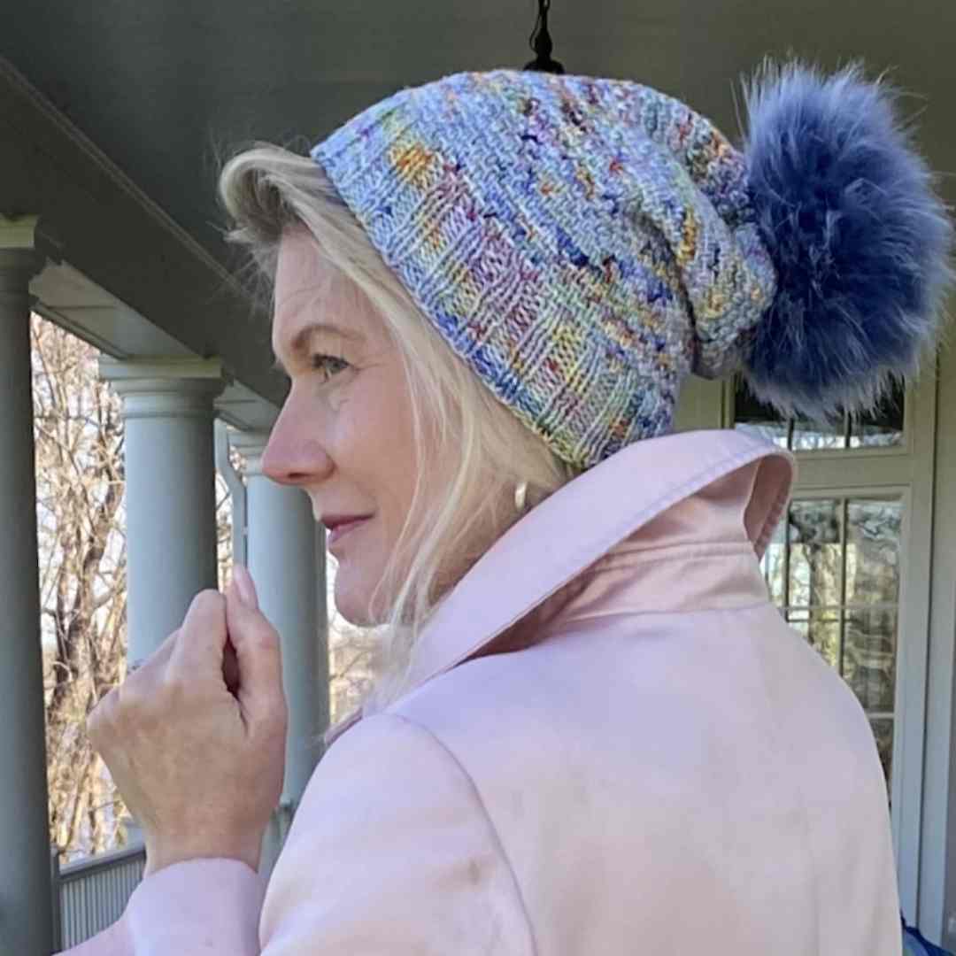 April Hat - Rainbow Through the Clouds
